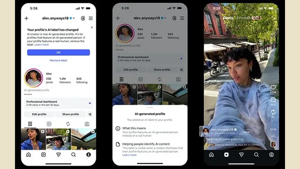 Instagram Restricts Reach For Unlabeled AI Creator Profiles