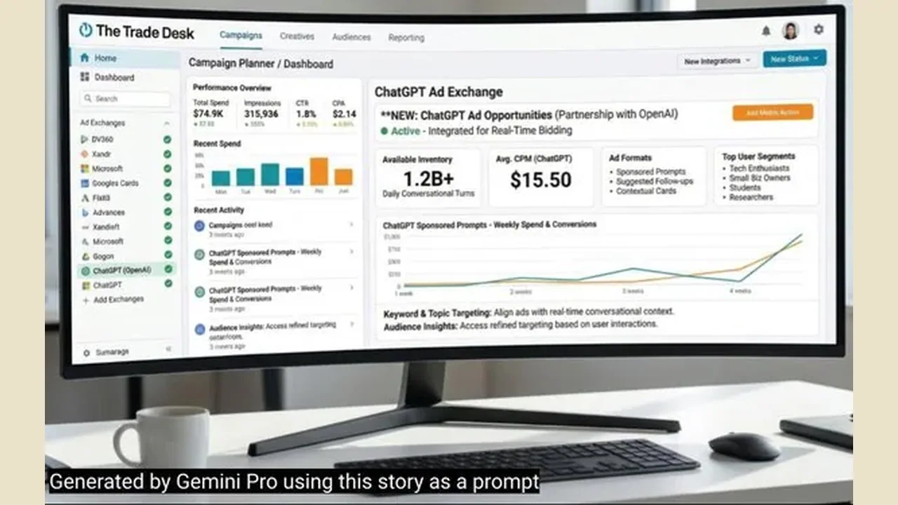 News: Trade Desk stock jumps 21% on reports of ad talks with OpenAI's ChatGPT
