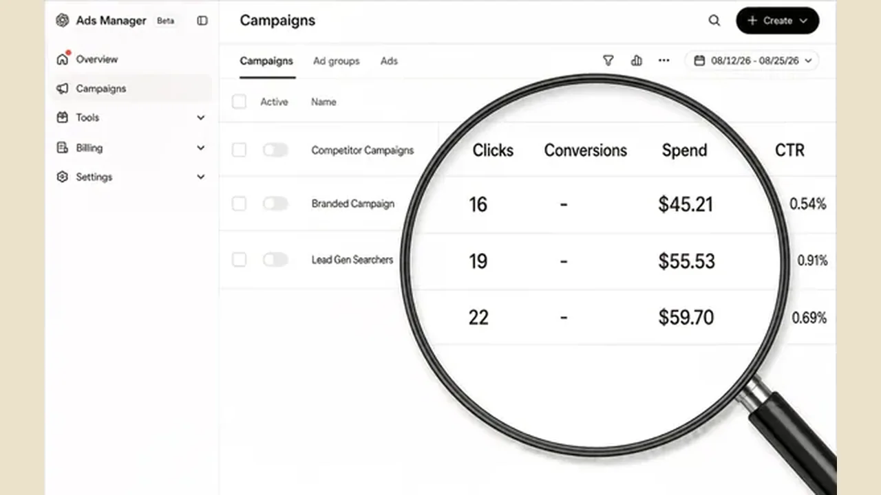 Choice OMG's $415 ChatGPT Ads Test Nets 60 Clicks, No Sales